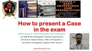 how to present a case in the exam