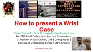 how to present a wrist case